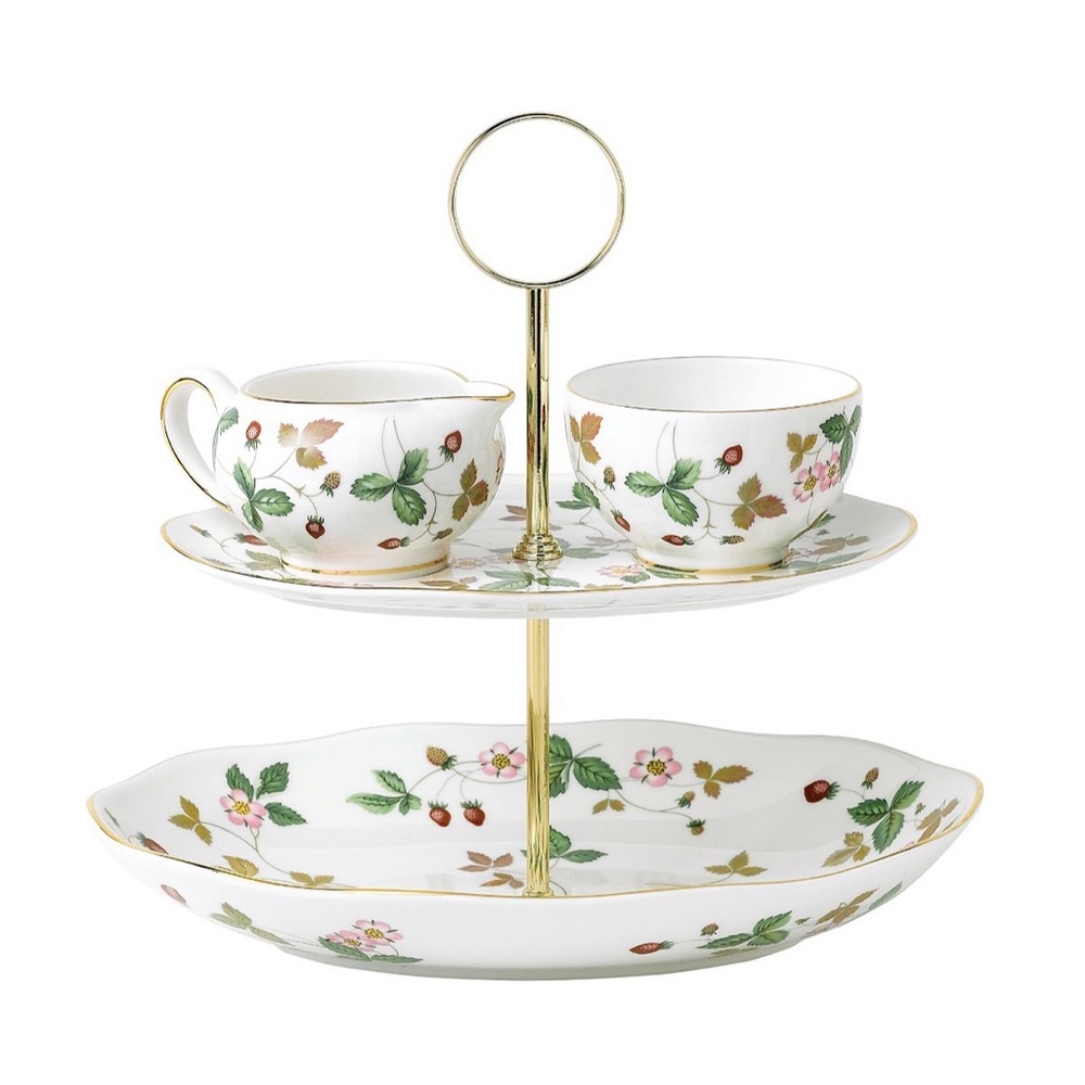 NWT Wedgwood Wild Strawberry Strawberry basket set